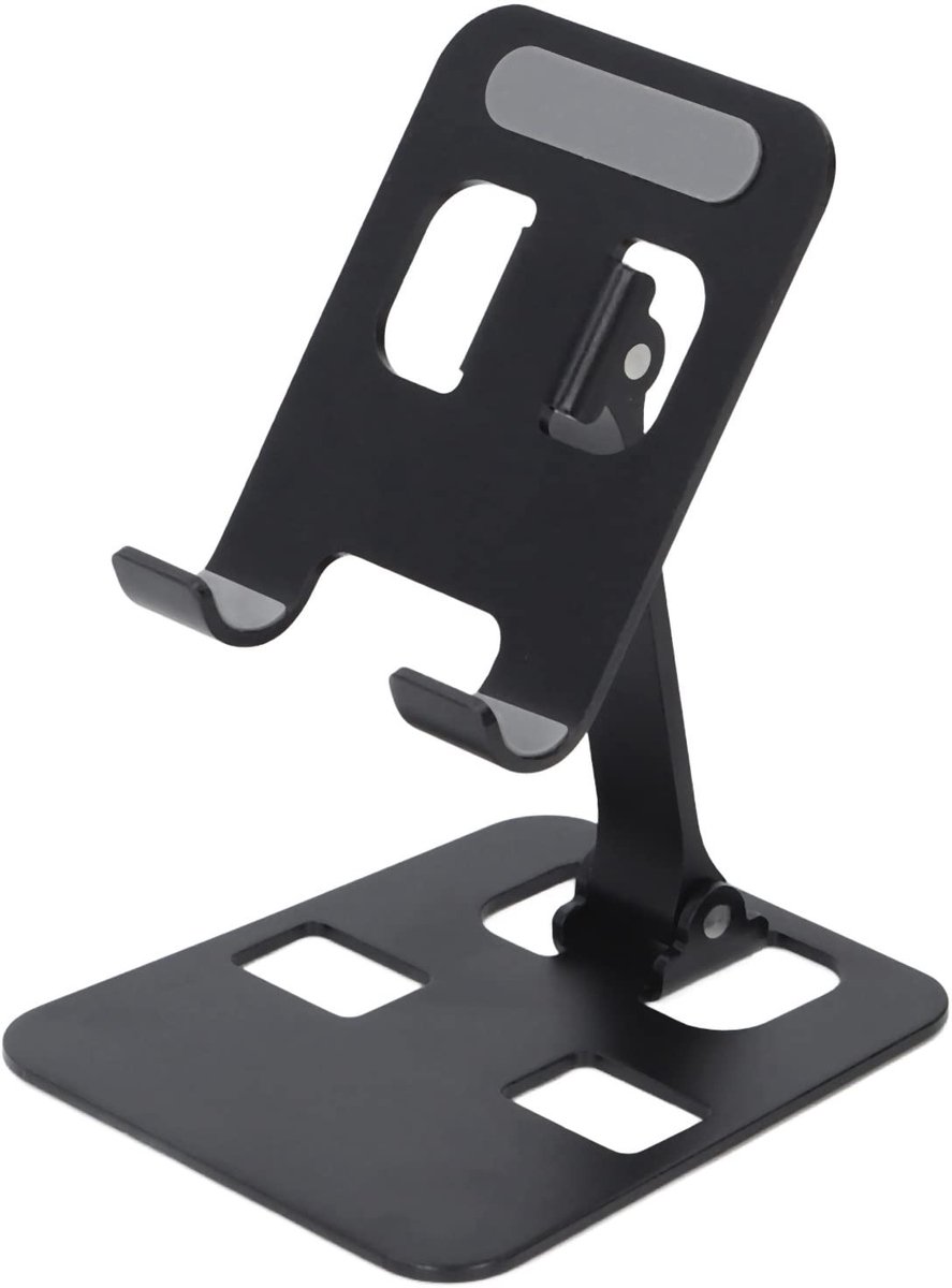 Dailygoods- Telefoonhouder Aluminiumlegering - Verstelbare Hoek - Antislip - E-readers/Tablets - Stijlvol Ontwerp - Hoge Stabiliteit - Tabletstandaard