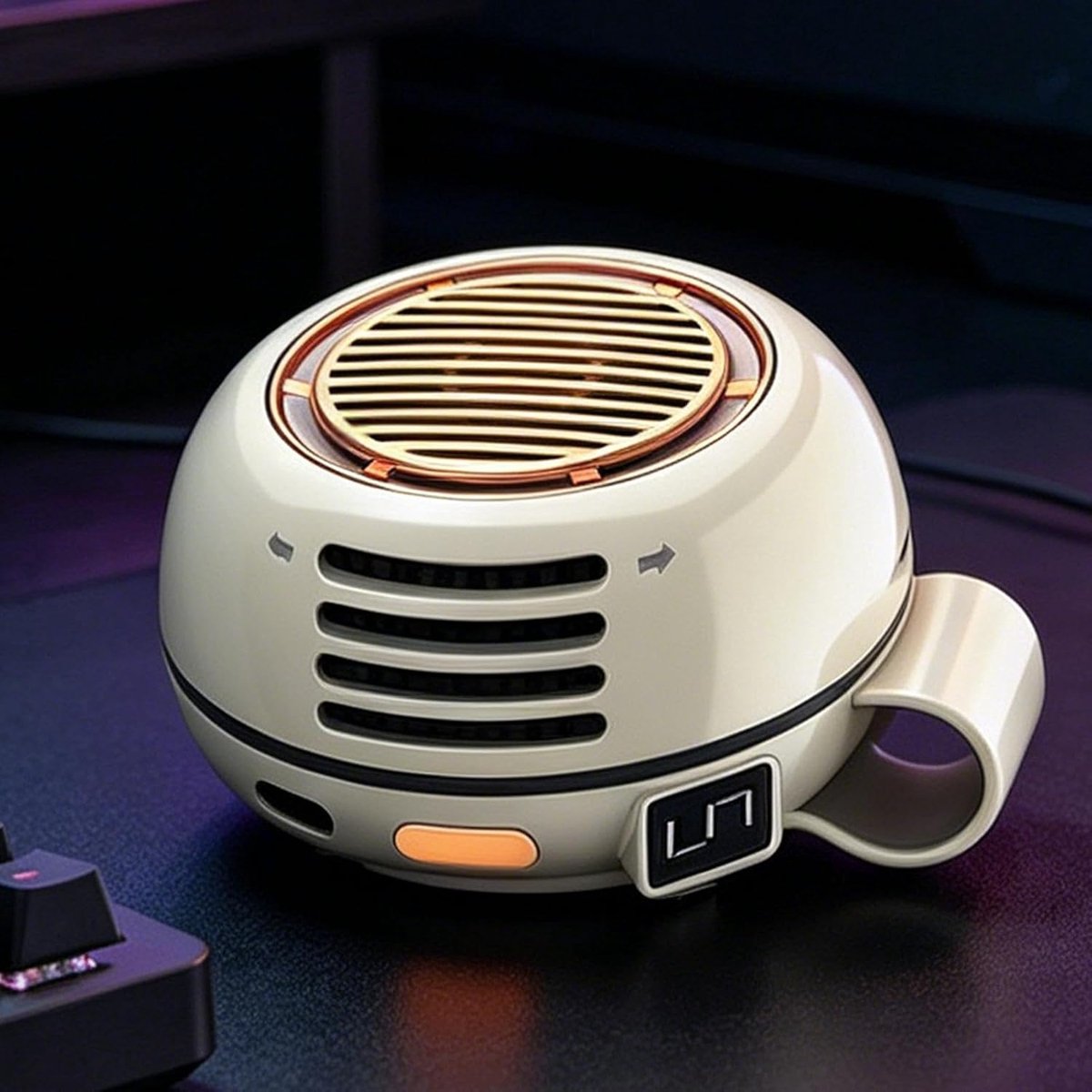 YAGXIG Universele Mini Clipventilator - Oplaadbaar - 360° Draaibaar - Draagbare Mini Clipventilator - Geschikt voor Nek, Taille, Kantoor, Slaapkamer, Reizen, Kamperen, Zomerse Buitenactiviteiten