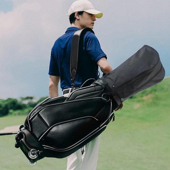 Golftas Regenhoes - Club Beschermer - Golfuitrusting Droog - Waterdicht Oxford Doek - 20x50x33cm - Zwart van Merkloos — afbeelding 3