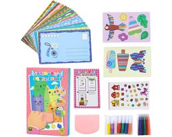 Squeegee Art Kit - Knutselpakket Schilderen - Creatief Bezig Zijn - Ontwikkelt Fijne Motoriek