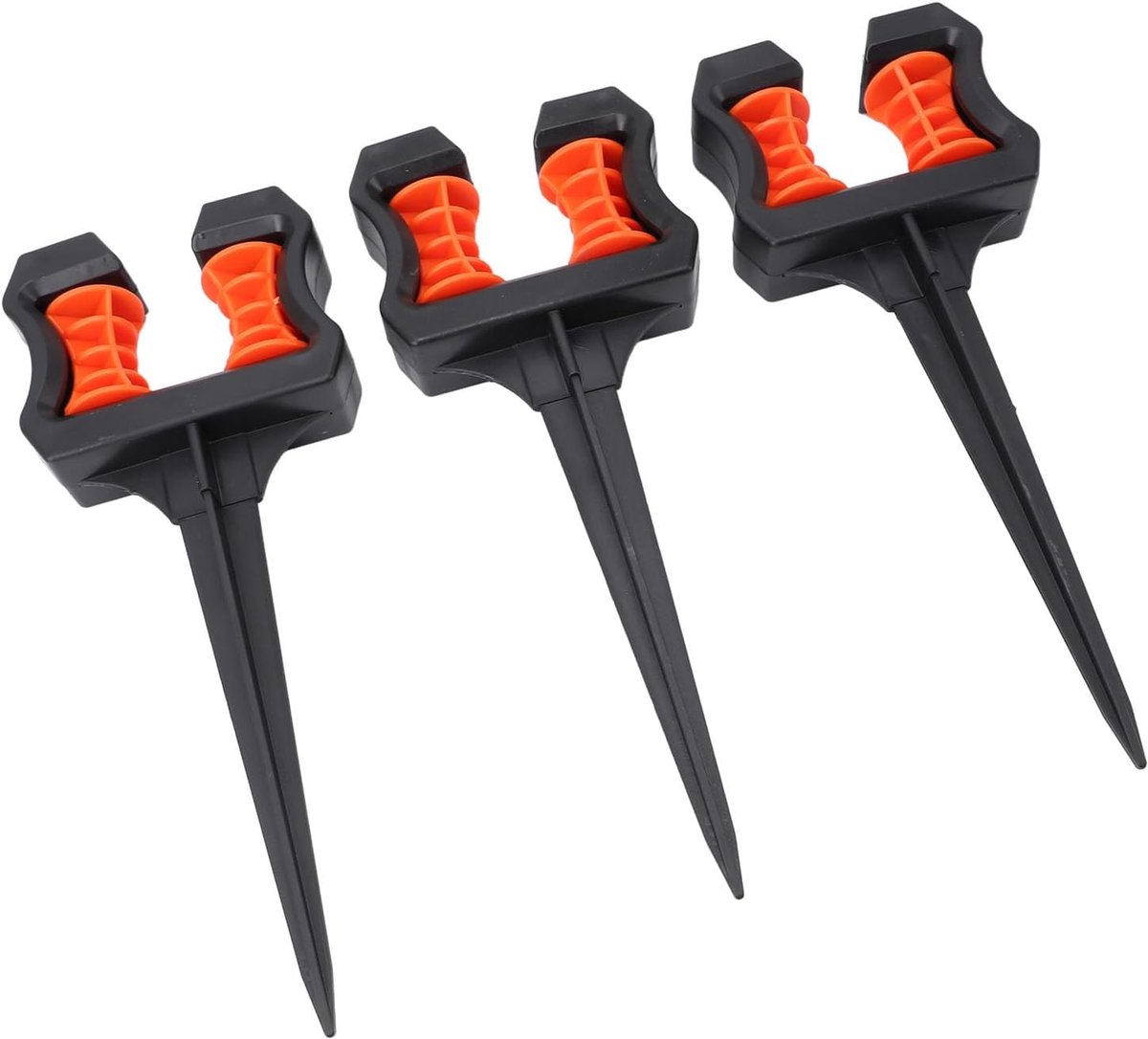 Tuinslanggeleider Set - Slanghouder - Nauwkeurig Besproeien - Duurzaam ABS Materiaal - 30 x 7 cm - Zwart