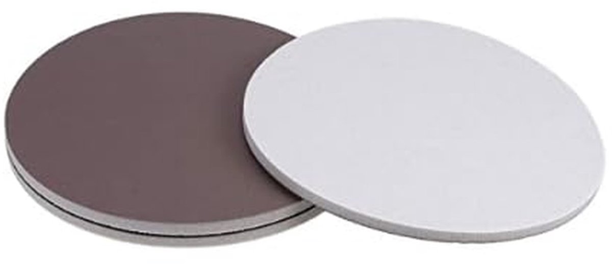 Dailygoods- Schuurpad 2000 korrel - Klittenband - Bruin Korund - 3 Stuks - 5 Inch - Nat/Droog Gebruik - Schuurschijf