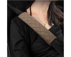 Dailygoods- Autogordelhoes 2 Stuks - Comfortabel Gordelkussen - Veiligheidsgordel Schouderbandkussen - Bescherming en Decoratie - Zachte Katoenmix