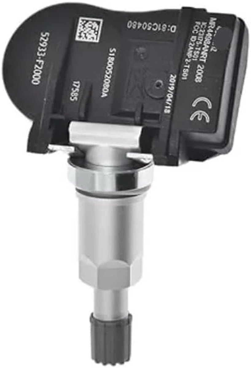 Bandensensor - Druk Monitor - Veilig Rijden - Directe Vervanging - Set van 4 - Zilver