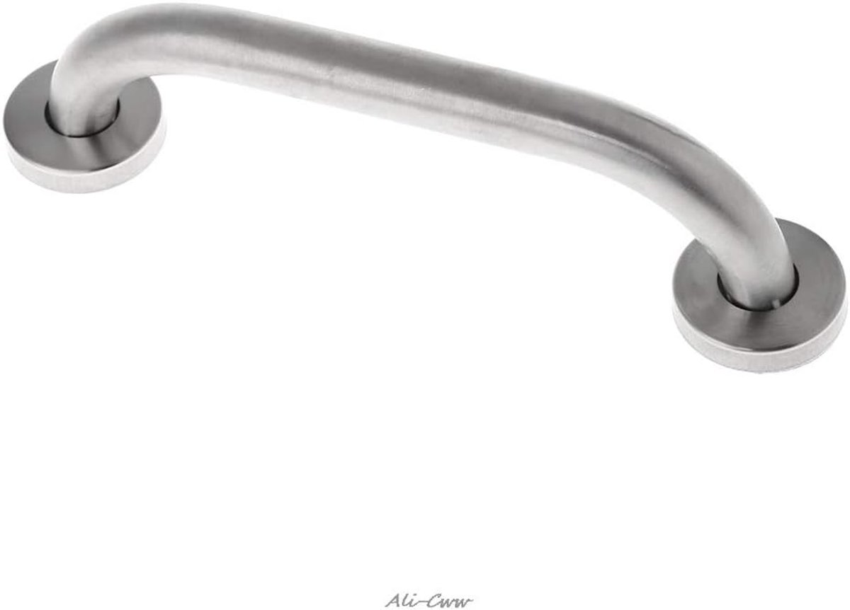 Badkamerbeugel - Veiligheidsgreep Wandsteun - Extra Stabiliteit - Roestvrij Staal - 20 cm - Zilverkleurig