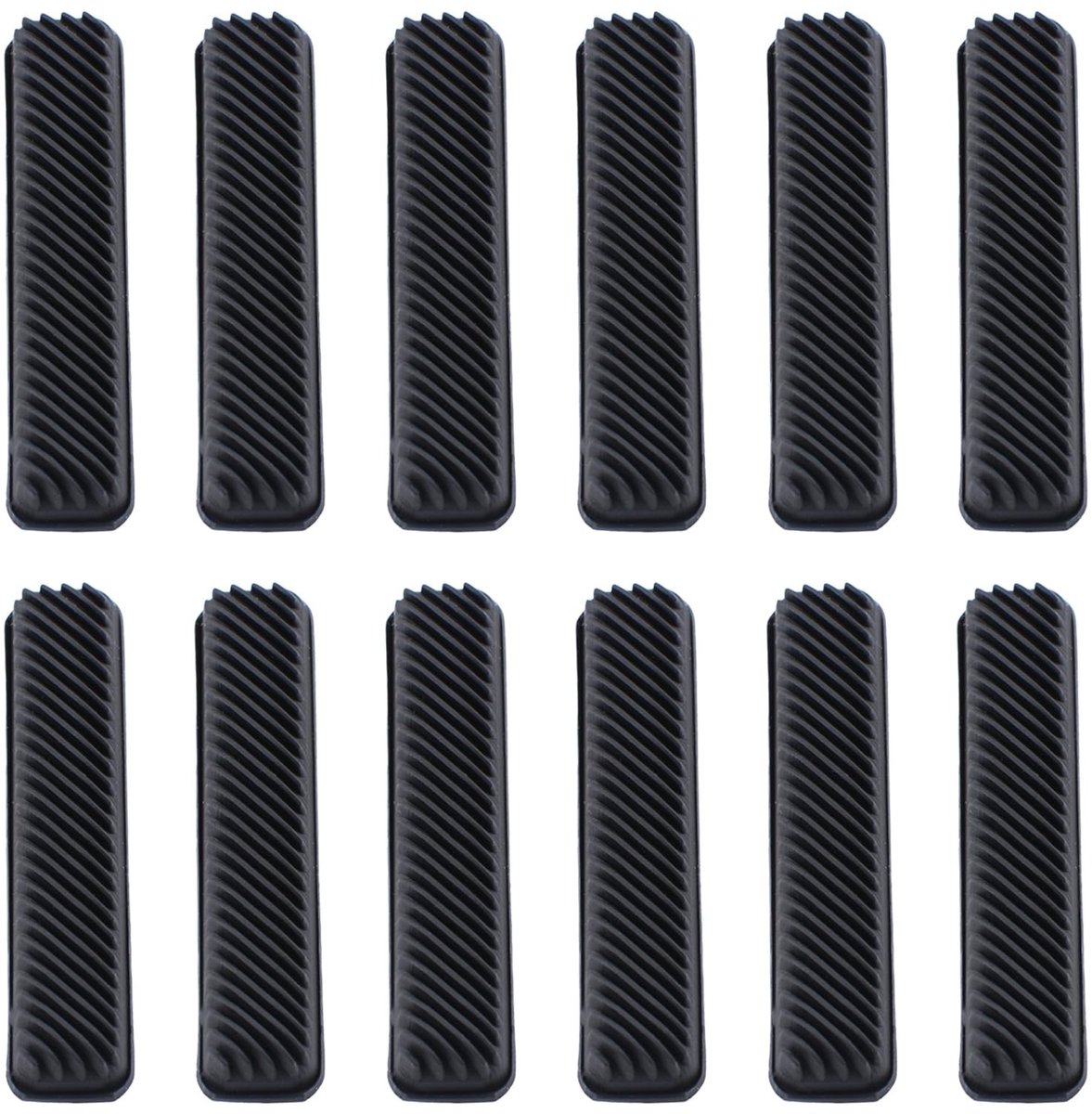 Dailygoods- Siliconen Bumpers 12 Stuks - Zelfklevende Pads - Antibotsing - Geluidsdemper - Meubelbescherming - Zwart - 5,2 × 1,15 × 0,8 cm - Geluidsdempers