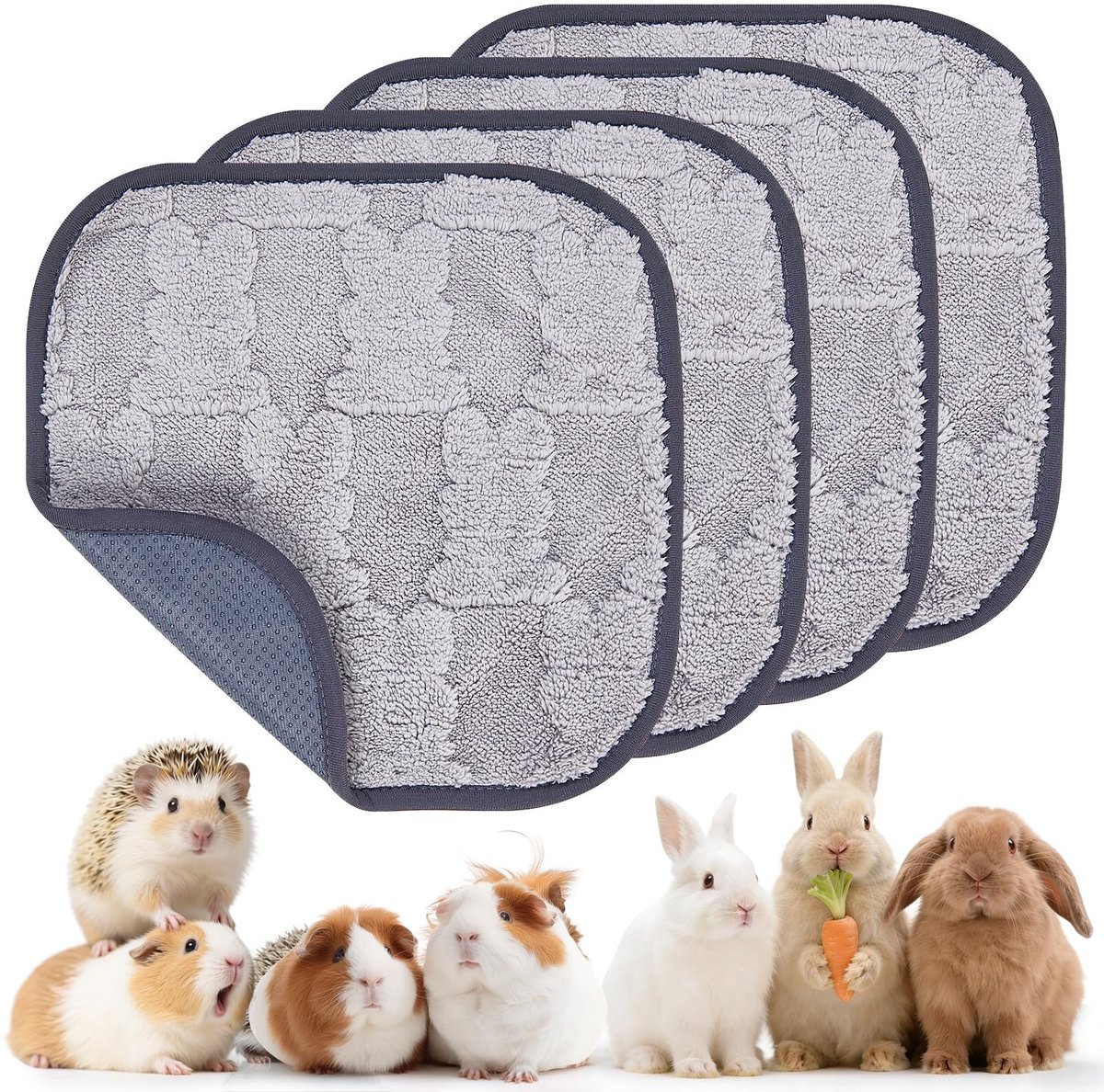 Dailygoods- Onderlegger 30 x 30 cm - Cavia/konijn/huisdier - Antislip - Super absorberend - Lekvrij - Beschermt meubels en vloeren - Dierenmat