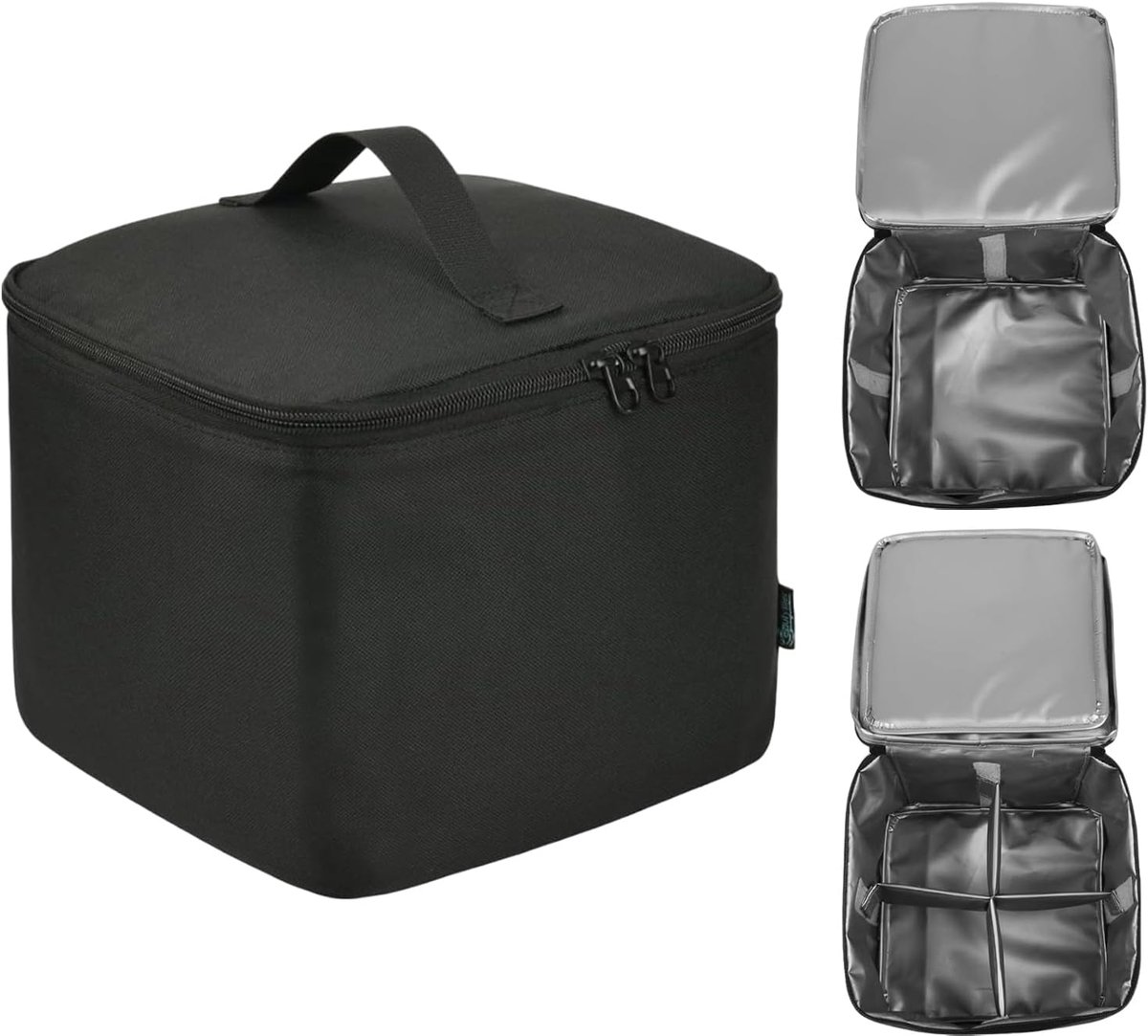 Geïsoleerde Koeltas - Lekdichte Koeler - Outdoor Activiteiten - Verwijderbare Vakken - 4 x 950ml - Zwart