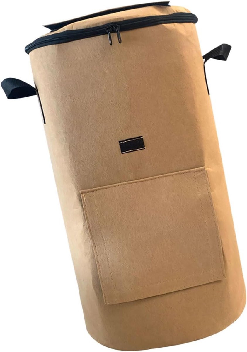 Compostzak Tuinafval - Compostbak Zonder Bodem - Afval Verzamelen - Versterkte Handgrepen - 26 x 22 x 7 cm - Grijs