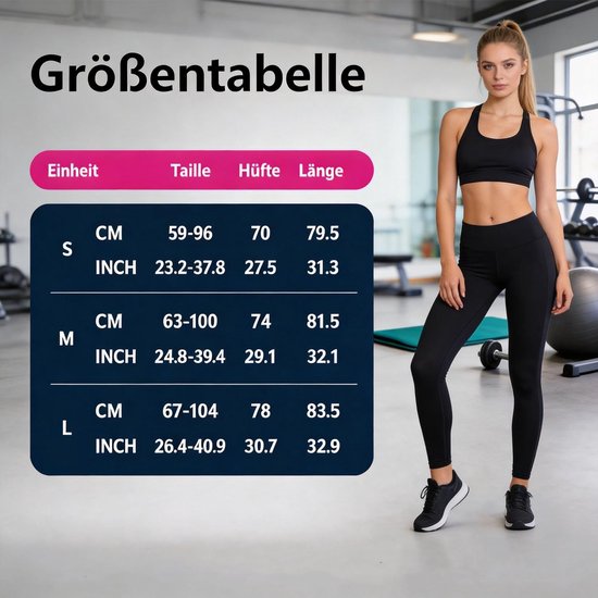 Dailygoods- Compressielegging Dames Hoge Taille - 3D Anti-Cellulitis - Push-Up Legging - Lymfedrainage - Sportkleding - Ideaal voor Yoga/Sport - Sportlegging van Dailygoods — afbeelding 2