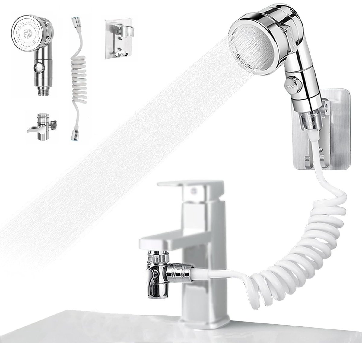 Dailygoods- Handdouche met 3 Spray Modi - Verstelbare Slang