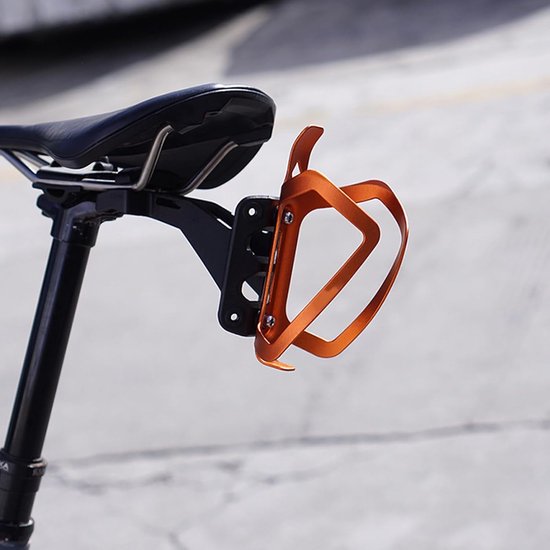 Fiets bidonhouder adapter - Dubbele fleshouder - Extra hydratatie - Lichtgewicht PC materiaal - 12x8.5x6cm - Zwart — afbeelding 2
