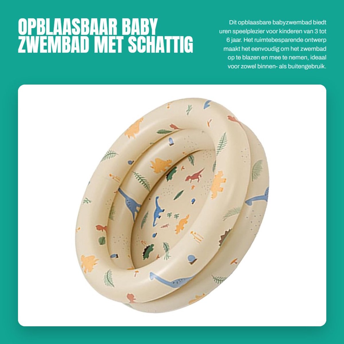Dailygoods- Opblaasbaar Zwembad - Ruimtebesparend Opvouwbaar