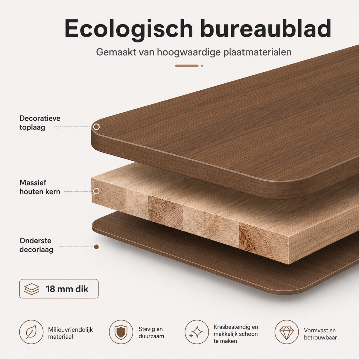 YYchan Zit Sta Bureau Elektrisch 140x60 - Gaming Bureau - Elektrisch verstelbaar - Tafelblad uit één stuk - Geheugenbediening, Stabiel T-Frame, met Kabeldoorvoer & Koptelefoonhaak - Hoogteverstelbaar 72–118 cm - Walnoot Zwart thumbnail 4