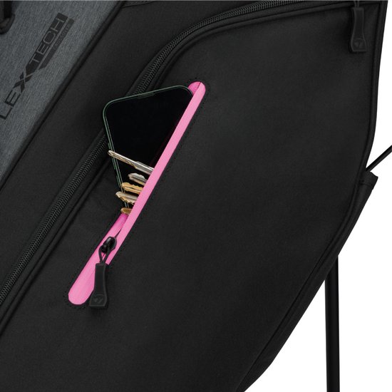 TaylorMade Flextech Crossover Standbag 2026 - Grijs Zwart Roze van TaylorMade — afbeelding 2