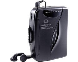 Renkforce RF-CP-150 Draagbare cassettespeler Zwart