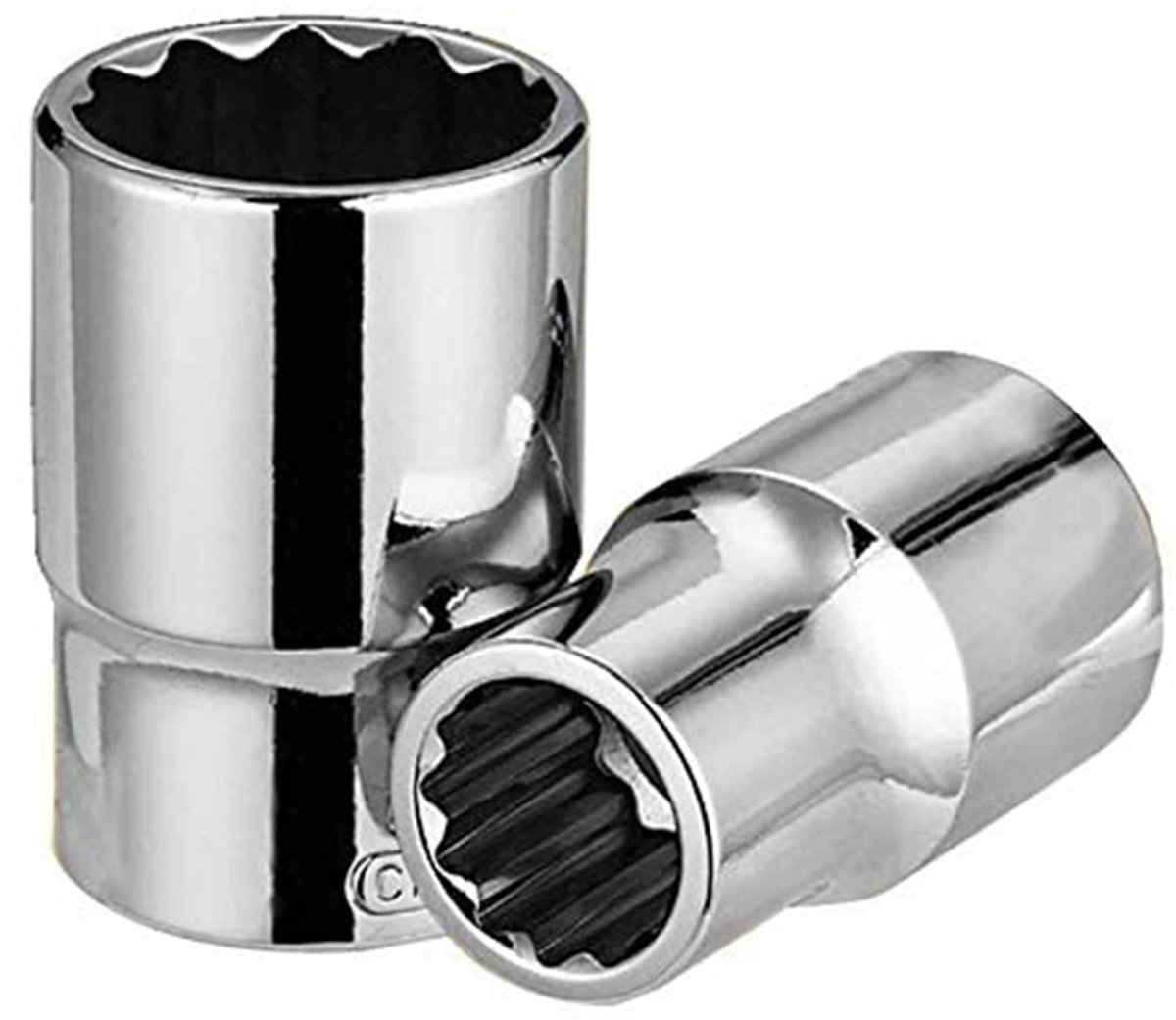 Dailygoods- Moersleutel 1/2 Inch - Metrische Dopsleutelset - 12-punts Stopcontacten - Chroom Vanadium Staal - Compacte Handvat - Zilver - Dopsleutel