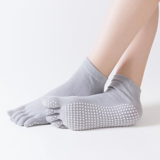 Yogasokken Antislip - 2 Paar - Katoen/Elastaan - Volle Teen - Zweetabsorberend - Ademend - Comfortabel Materiaal - Gripsokken — afbeelding 3