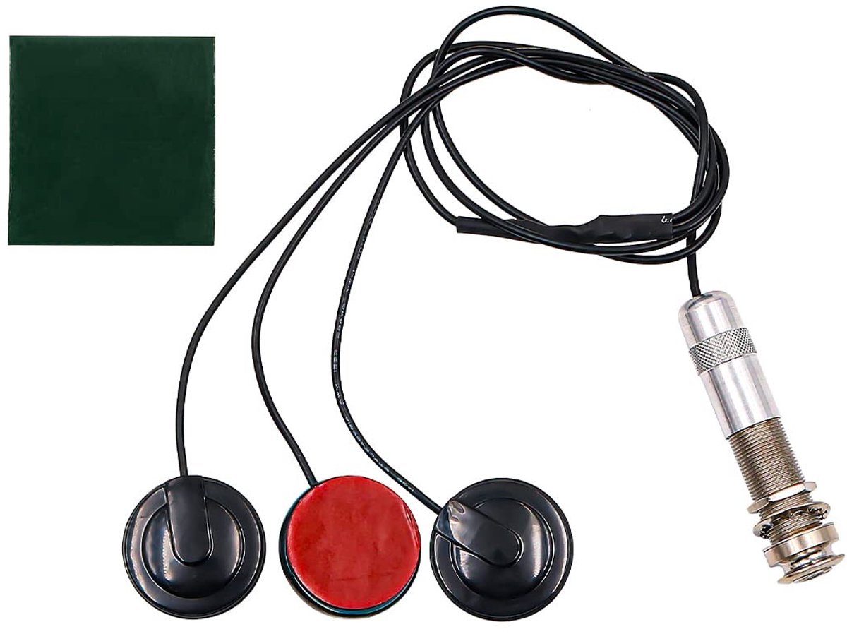 Dailygoods - Gitaar Pickup - Piezo Transducer - Eenvoudig te installeren - 6.35mm - Muziekinstrument Accessoires - Geschikt voor Ukulele en Viool