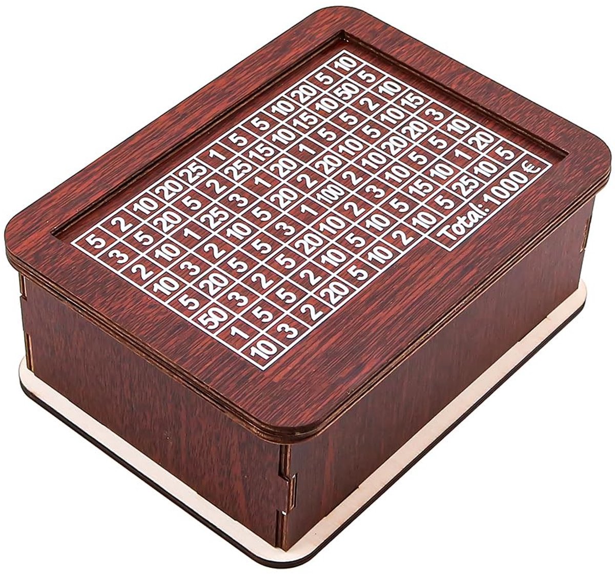 Dailygoods- Spaarpot Hout - Spaarpot Kind - Spaarpot Volwassenen - Herbruikbare Spaarpot - Spaardoelen - Milieuvriendelijk Materiaal - Spaarbank