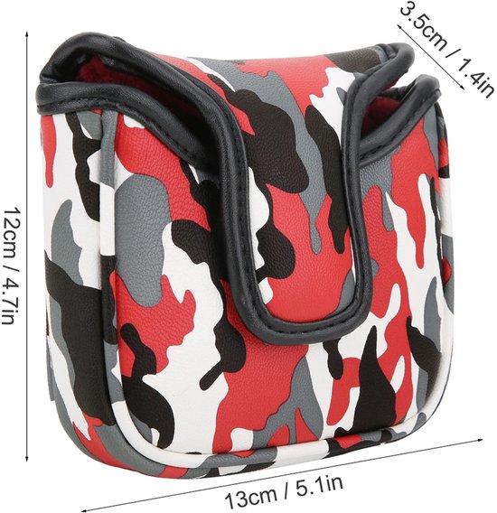 Dailygoods- Putter Cover Waterdicht - Golf Club Hoofdafdekking - Magnetische Sluiting - Camouflagepatroon - Dikke Pluche Binnenkant - Compact en Duurzaam - Golfclubhoes van Dailygoods — afbeelding 5