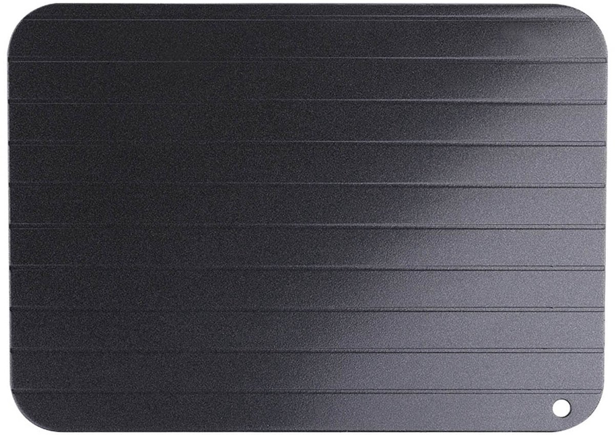 Dailygoods- Ontdoeiplank Premium Kwaliteit - Universele Ontdooibak - 23 x 16,5 x 0,2 cm - Antiaanbaklaag - Versnelt Ontdooi Proces - Geschikt voor Vlees en Groenten - Ontdooiplaat