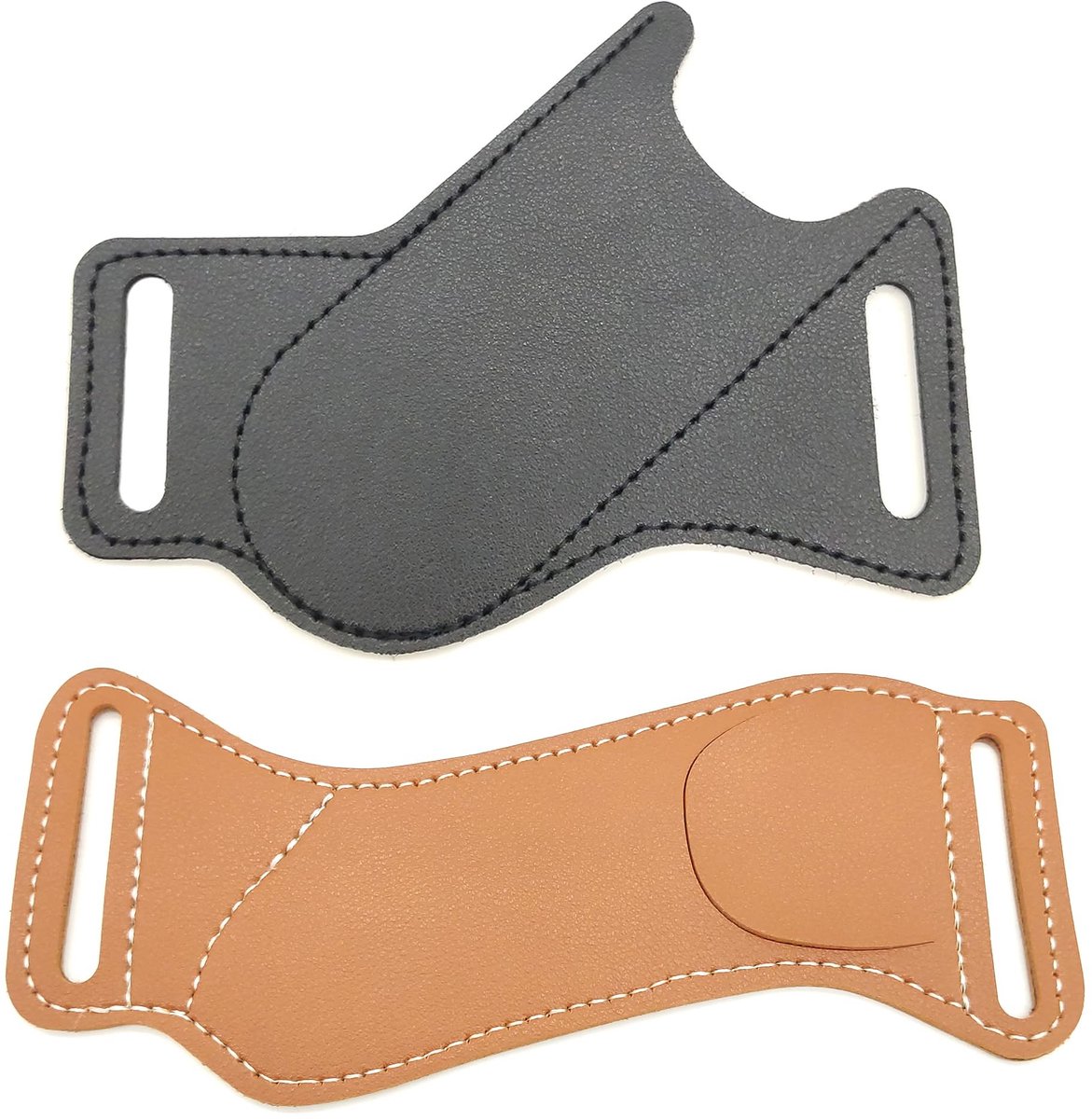 Dailygoods- Etui Leren - 2 Stuks - Messenschede - Riemgesp - Draagbaar - Hoogwaardig Leer - 16 x 15 cm / 17 x 6,3 cm - Messenhouder