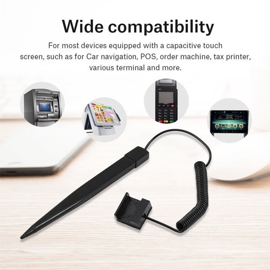 Dailygoods- Stylus Pen Hoge Gevoeligheid - Draagbaar - Capacitief Touchscreen - Zachte Ronde Aanraakkop - Breed Compatibel - Nauwkeurige Schrijfervaring - Touchscreenpen — afbeelding 3