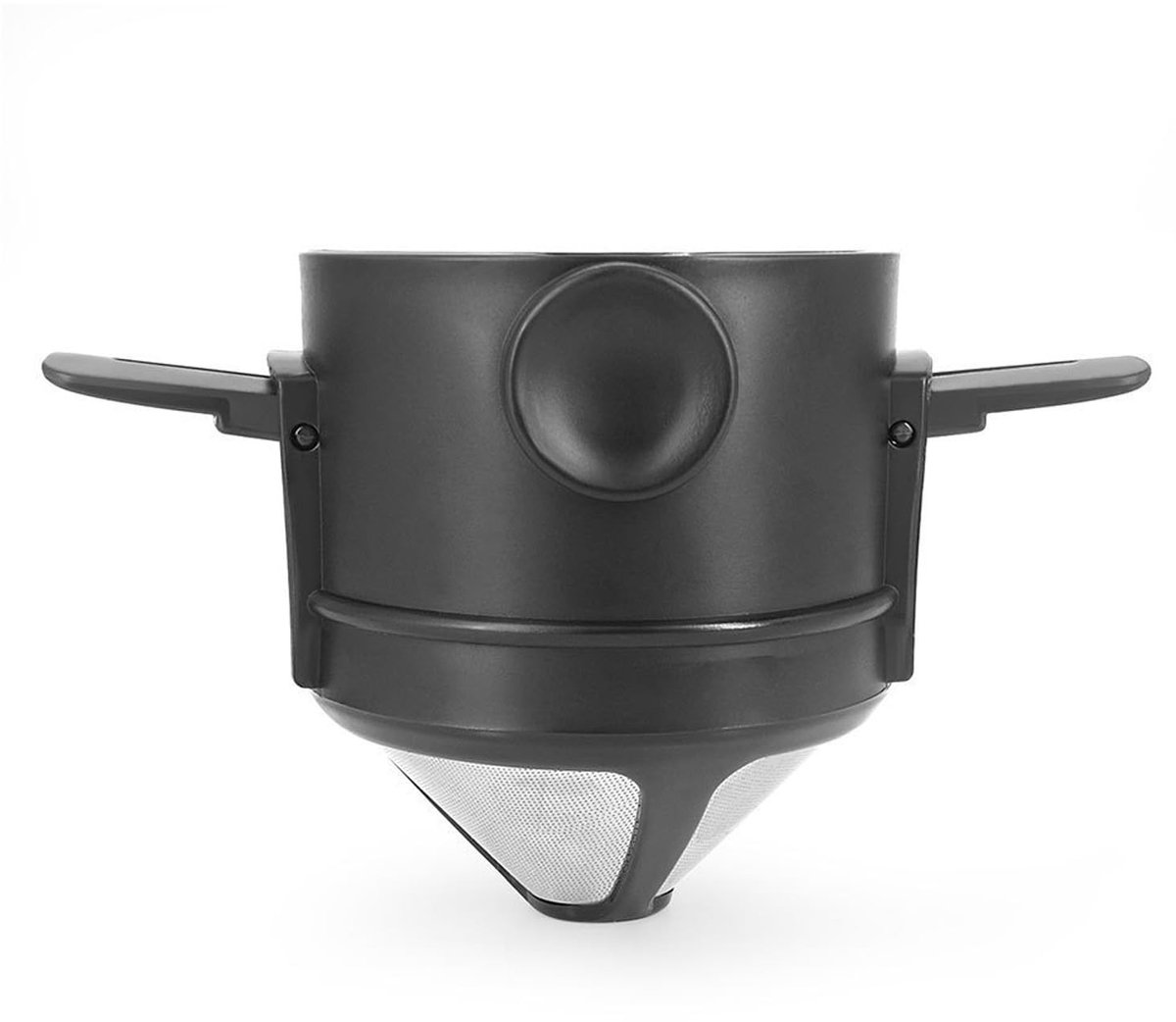 Dailygoods- Koffiedruppelfilter Herbruikbaar - Roestvrij Staal 304 - Dubbellaagse Filtratie - Hittebestendig - Voor Reizen/Kamperen - Eenvoudig te Reinigen - Koffiefilter