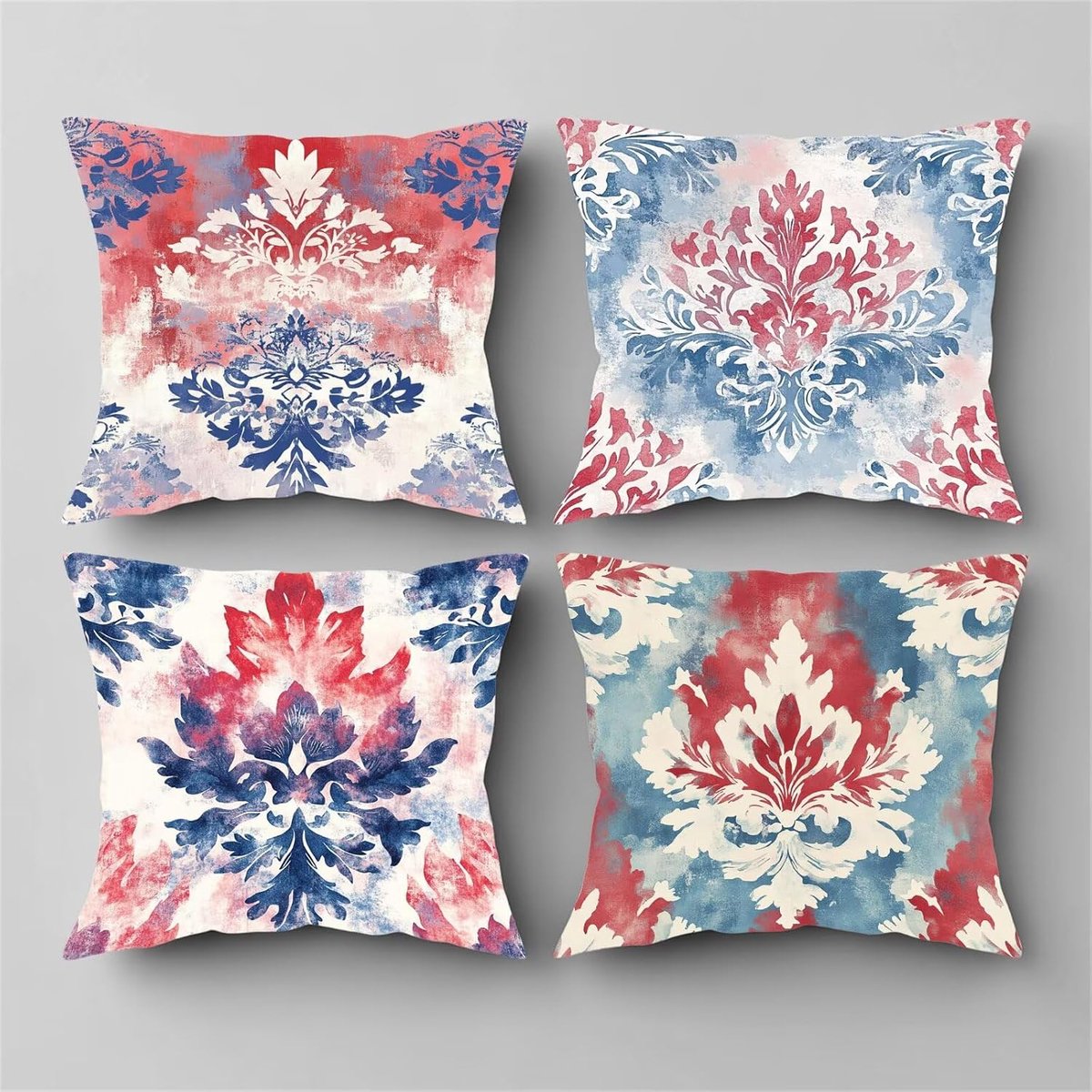 Kussenhoes Set - Kussenhoes Buiten - Tuinmeubels Decoratie - Dubbelzijdig Bedrukt - 65 x 6