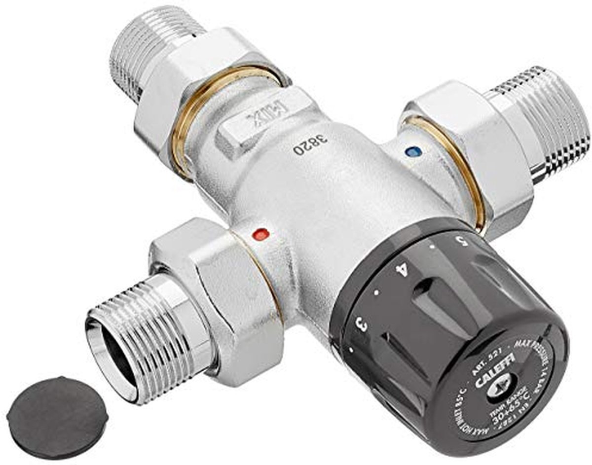 Thermische Menger - Watermixer - Douche Comfort - Bestand tegen kalk - 3/4 inch - Zilver