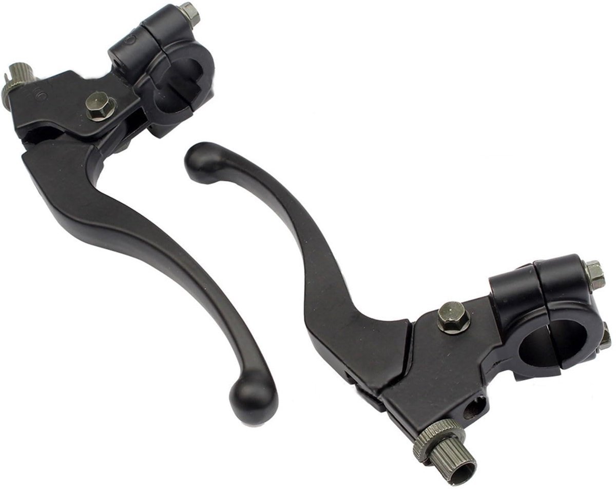Dailygoods- Koppelingshendel Aluminiumlegering - Remgreep Motorfiets - 7/8 Inch 22mm - Voor 50CC/125CC - Eenvoudige Installatie - Zwart - Remhendel