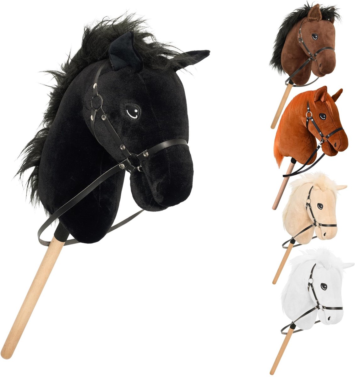 Dailygoods- Hobbyhorse Realistische Rijervaring - Stokpaard - Hoofdstel - Teugels - Oefen Dressuur/Springen - Fantasierijk Spel