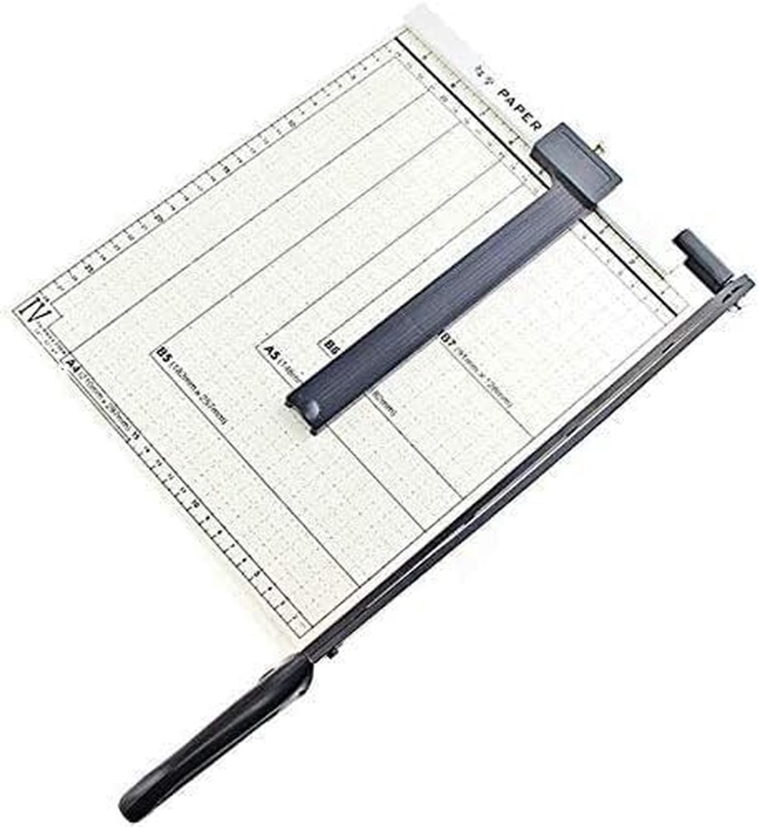 Papiersnijder Compact - Papier Snijmachine - Kantoor Werk - Metalen Basis - 10 Vellen - Zilver