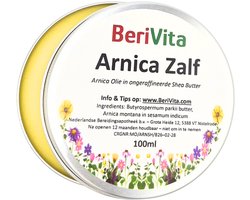 Arnica Zalf 100ml - Natuurlijke Arnica Montana en Shea Butter - Verzorging bij Kneuzingen - Massage voor soepele Spieren