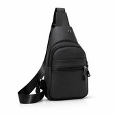 Crossbody Schoudertas met 4 Opbergvakken - Waterdichte Slingbag Tas Dames en Heren - Waterdichte Nektasje / Telefoontasje - Zwart