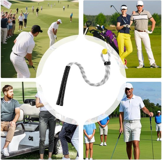 Golf Speed Trainer - Golfswing Corrector - Golf Oefening - Verbetert Ritme - 97.54 cm - Zwart van GOLF — afbeelding 3