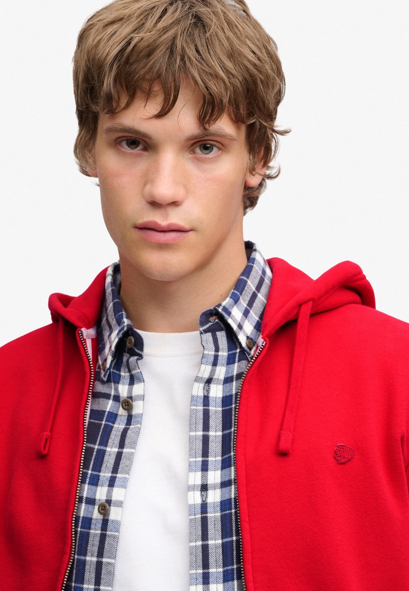 Superdry - Essential SD Co Logo Zip Hoodie - Heren - Hoodies