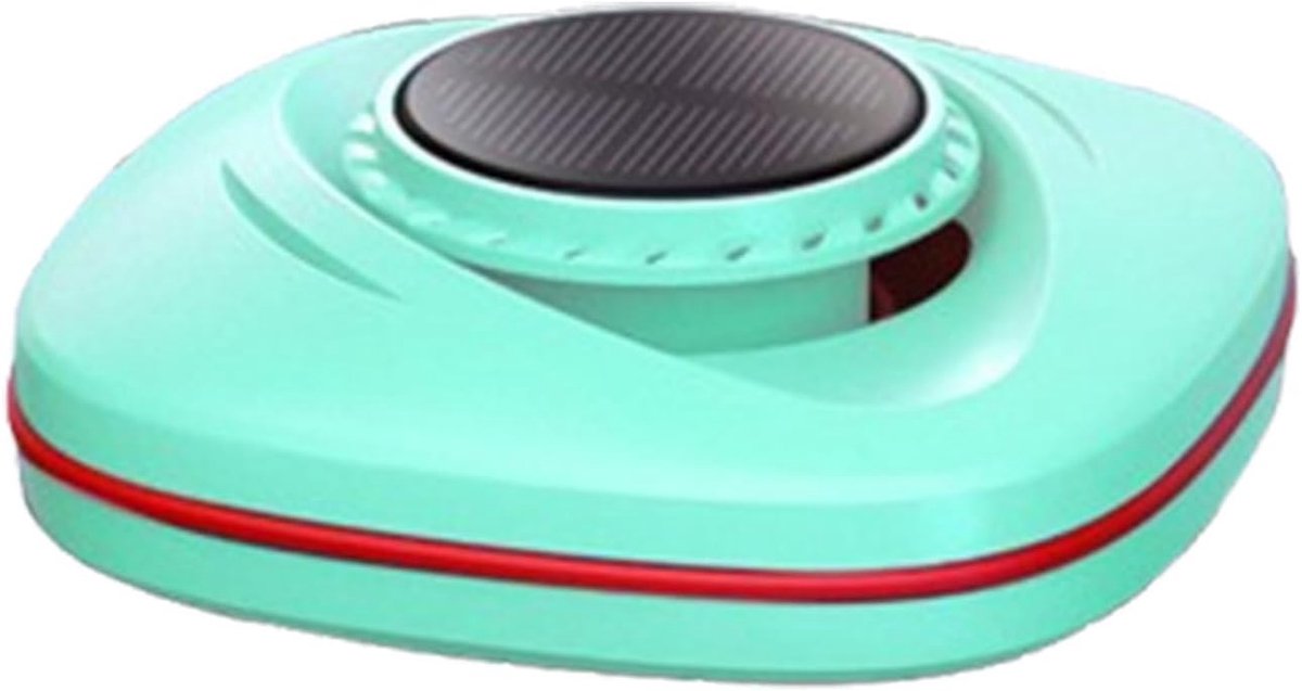 Auto Luchtverfrisser - Voertuig Geur - Auto Interieur - Zonne-Energie Gedreven - 8x8x2 cm - Zwart