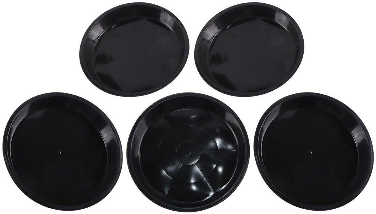 Dailygoods - Set van 5 Kunststof Plantenonderzetters 19 cm