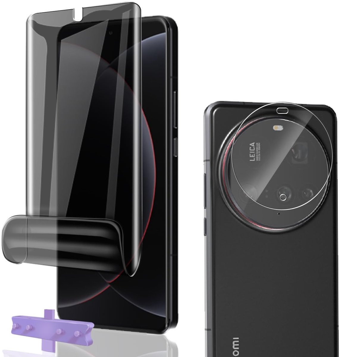 Dailygoods - Privacy Displaybeschermfolie voor Xiaomi 15 Ultra met Camera-glas