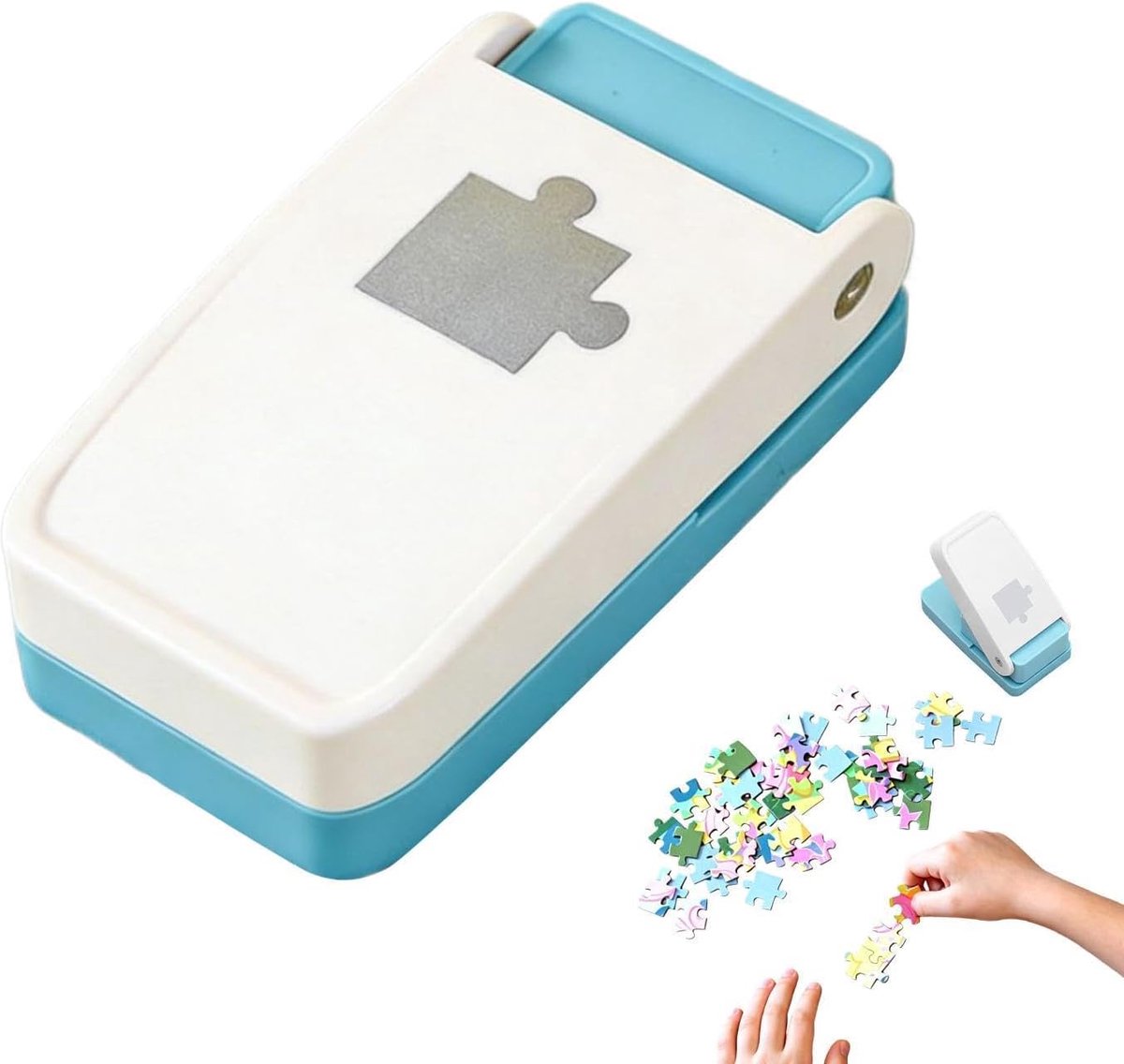 Puzzelmaker Snijgereedschap - DIY Perforatiegereedschap - Kaarten Maken - Net Visueel Resultaat - 19.2 x 11.5 cm - Grijs