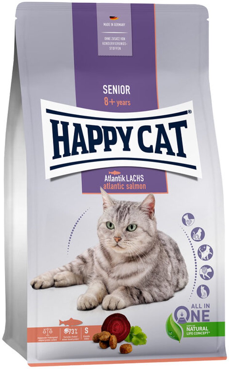 Happy Cat Happy Cat Senior Kattenvoer - Zalm - 1,3 kg