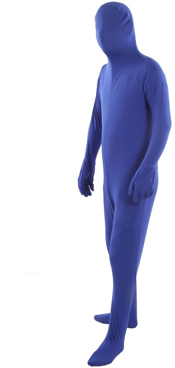 Dailygoods- Chromakey Pak Lichtgewicht - Bodysuit - Full Body - Ademend - Elastisch - Geschikt voor 160 cm tot 180 cm Hoogte