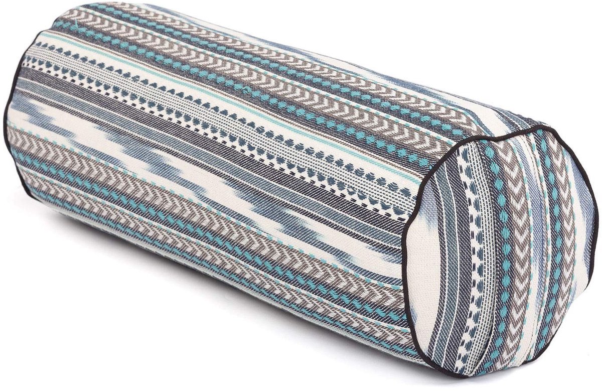 Dailygoods - Ethno Collection Yoga Bolster Ø 23 cm - Katoen en Speltvulling