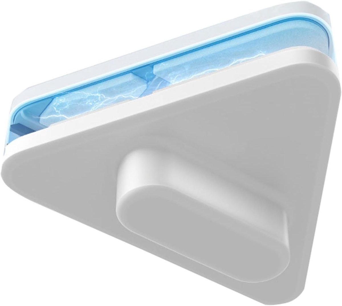 Magnetische Glasreiniger - Dubbelzijdig Wisser - Ramen Poetsen - Driehoekig Ontwerp - 20-35 mm - Wit