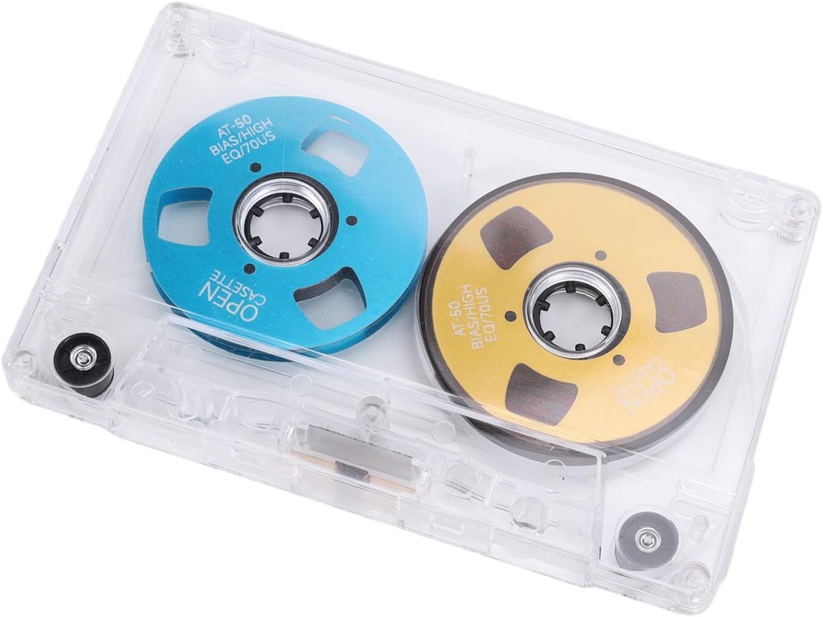 Opnamecassette - Lege band - Muziek opnemen - Visueel effect - 50 minuten - Zwart