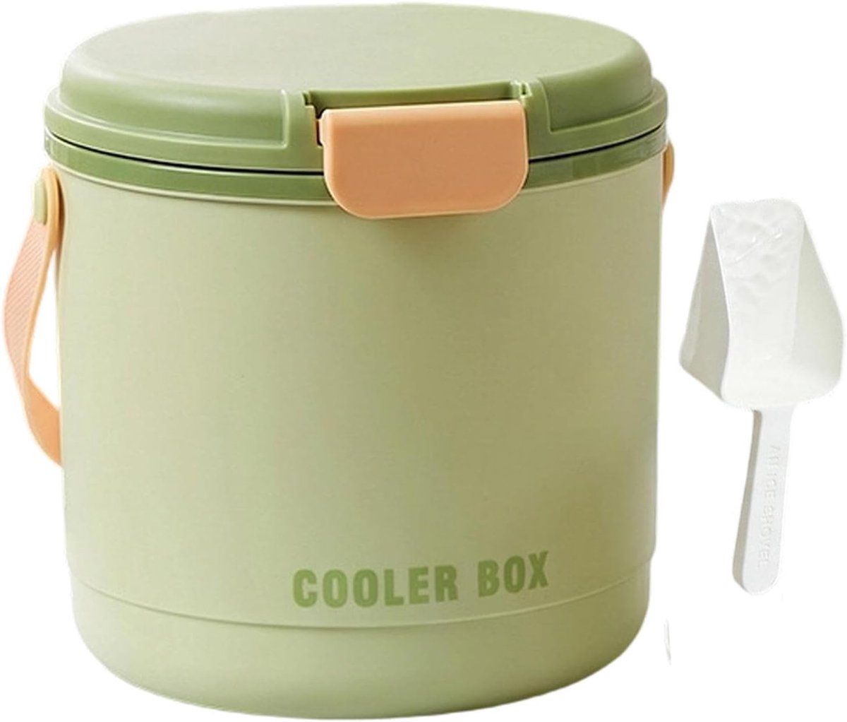 IJsemmer met Deksel - Drankkoeler Container - Dranken Koel Houden - Geïsoleerd 48 Uur - 21 cm - Helder