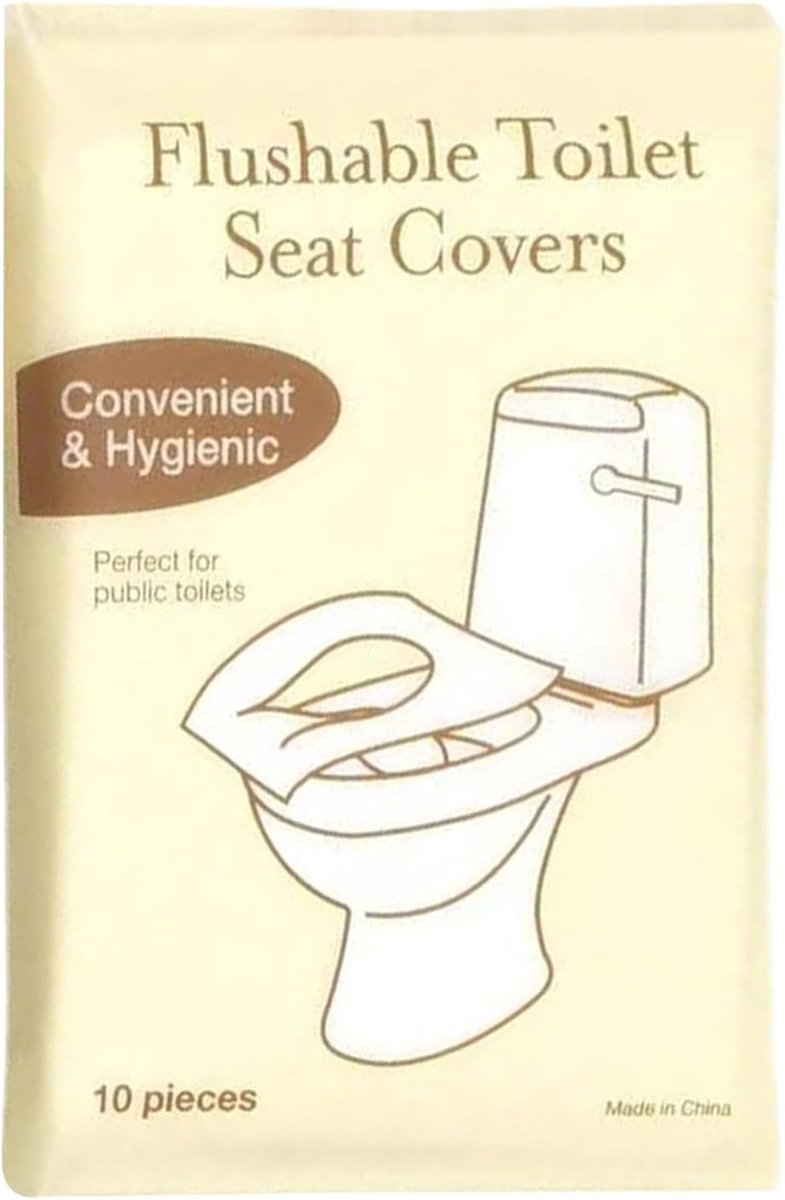 Toiletzittinghoezen - Zitting Liners - Openbaar Gebruik - Doorspoelbaar Materiaal - 10 Stuks - Multicolor