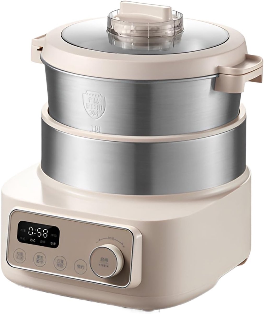 Elektrische Deegmaker - Automatische Mixer - Zelf Bakken - Constante Temperatuur - 5 Liter - Wit